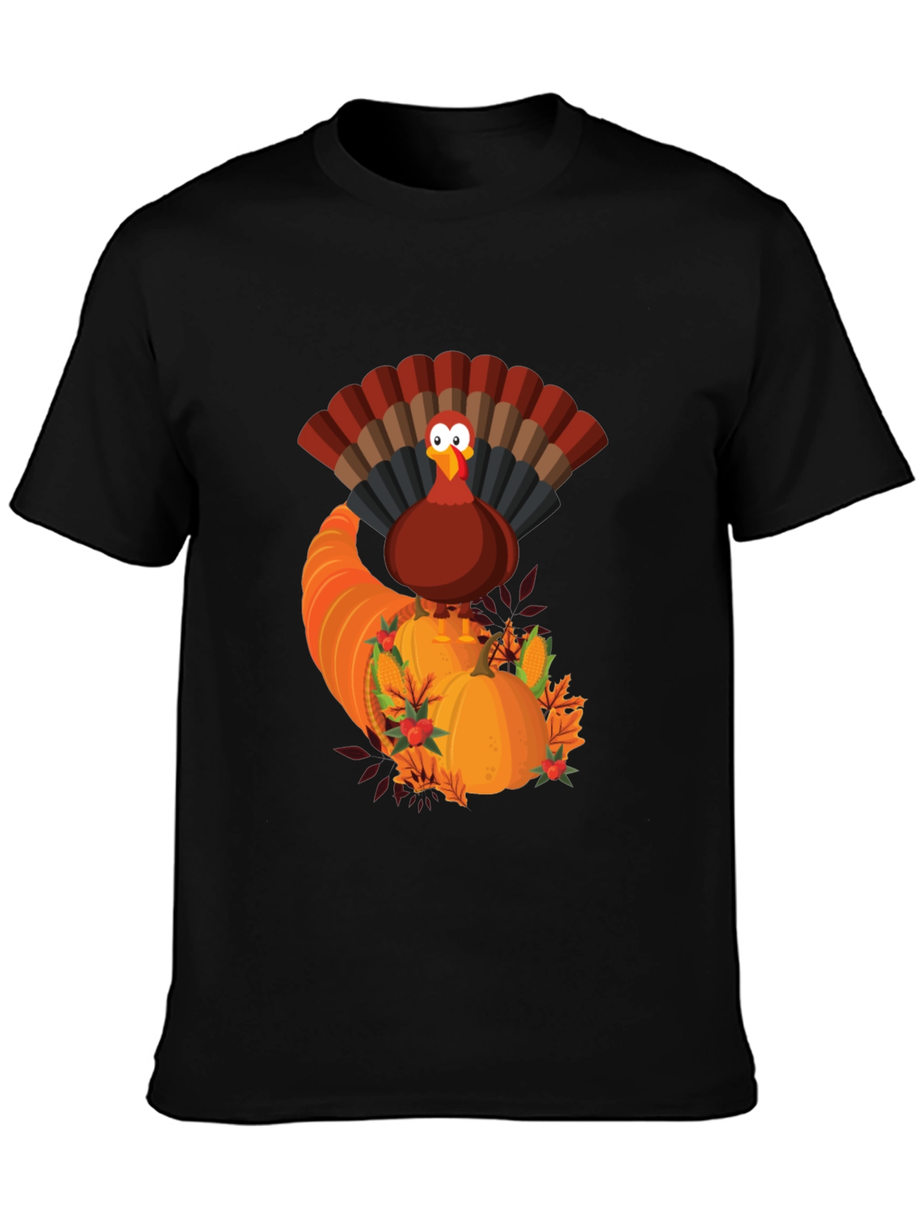 Thanksgiving Turkey Cornucopia Graphic Tee