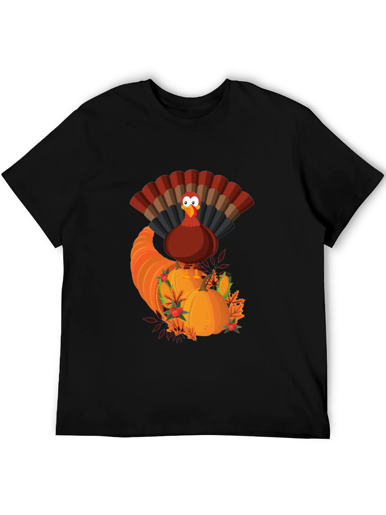 Thanksgiving Turkey Cornucopia Graphic Tee