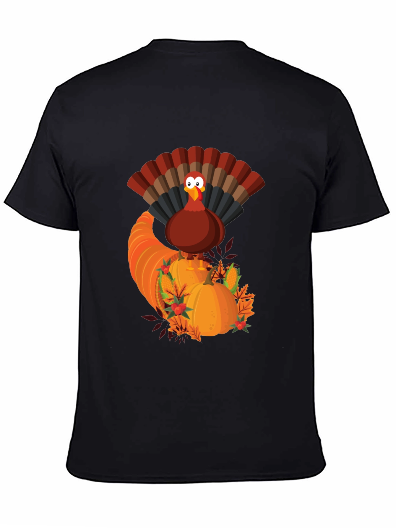 Thanksgiving Turkey Cornucopia Graphic Tee