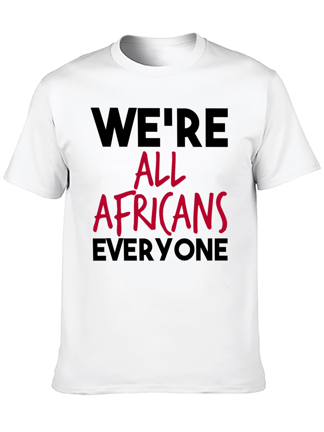 Were All Africans Tee - Black Graphic T-Shirt