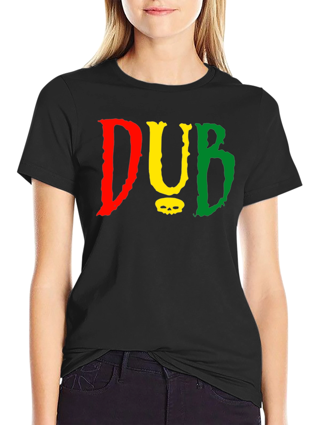DUB Reggae Style T-Shirt - Red Yellow Green