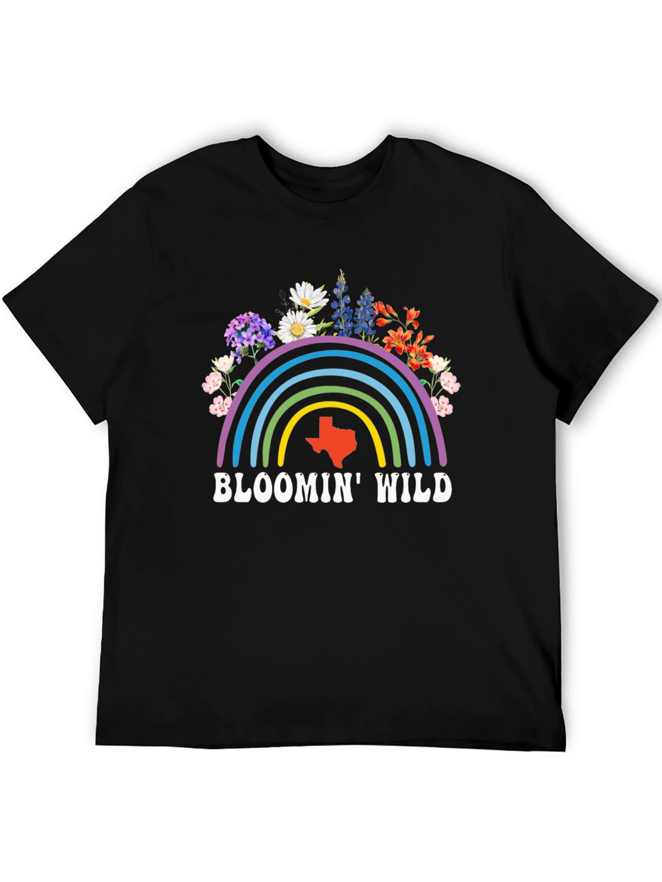 Bloomin Wild Texas Graphic Tee - Black