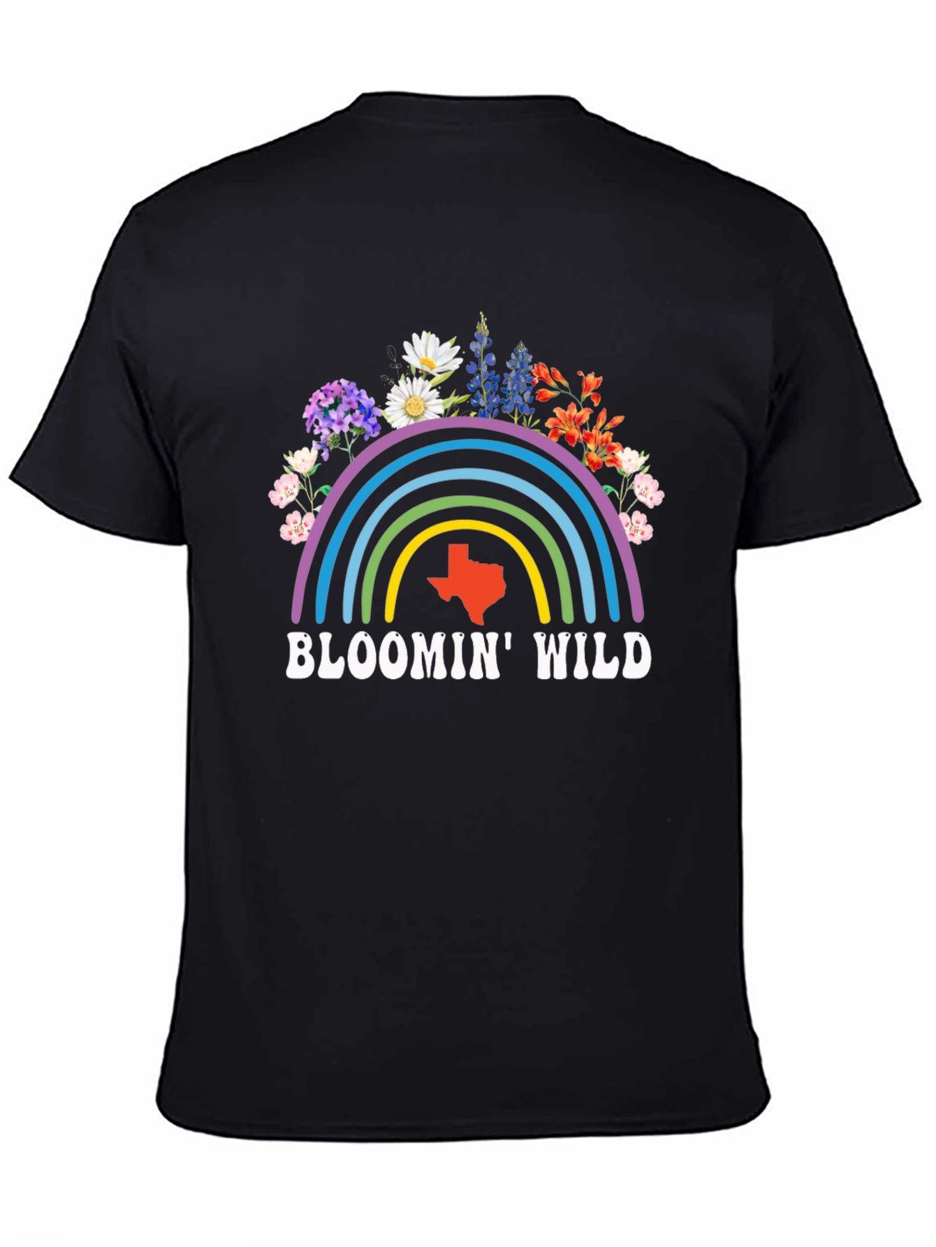 Bloomin Wild Texas Graphic Tee - Black