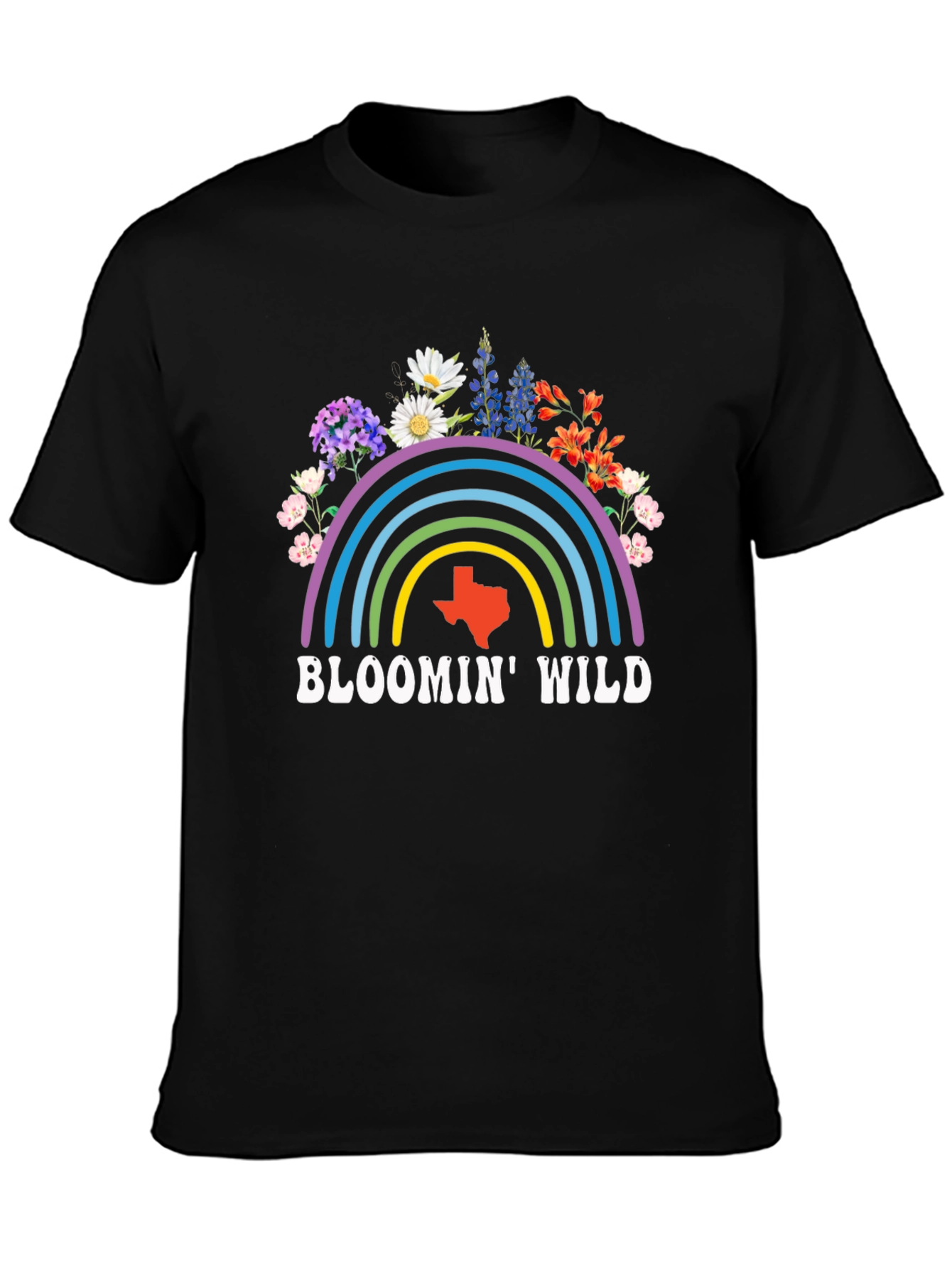 Bloomin Wild Texas Graphic Tee - Black