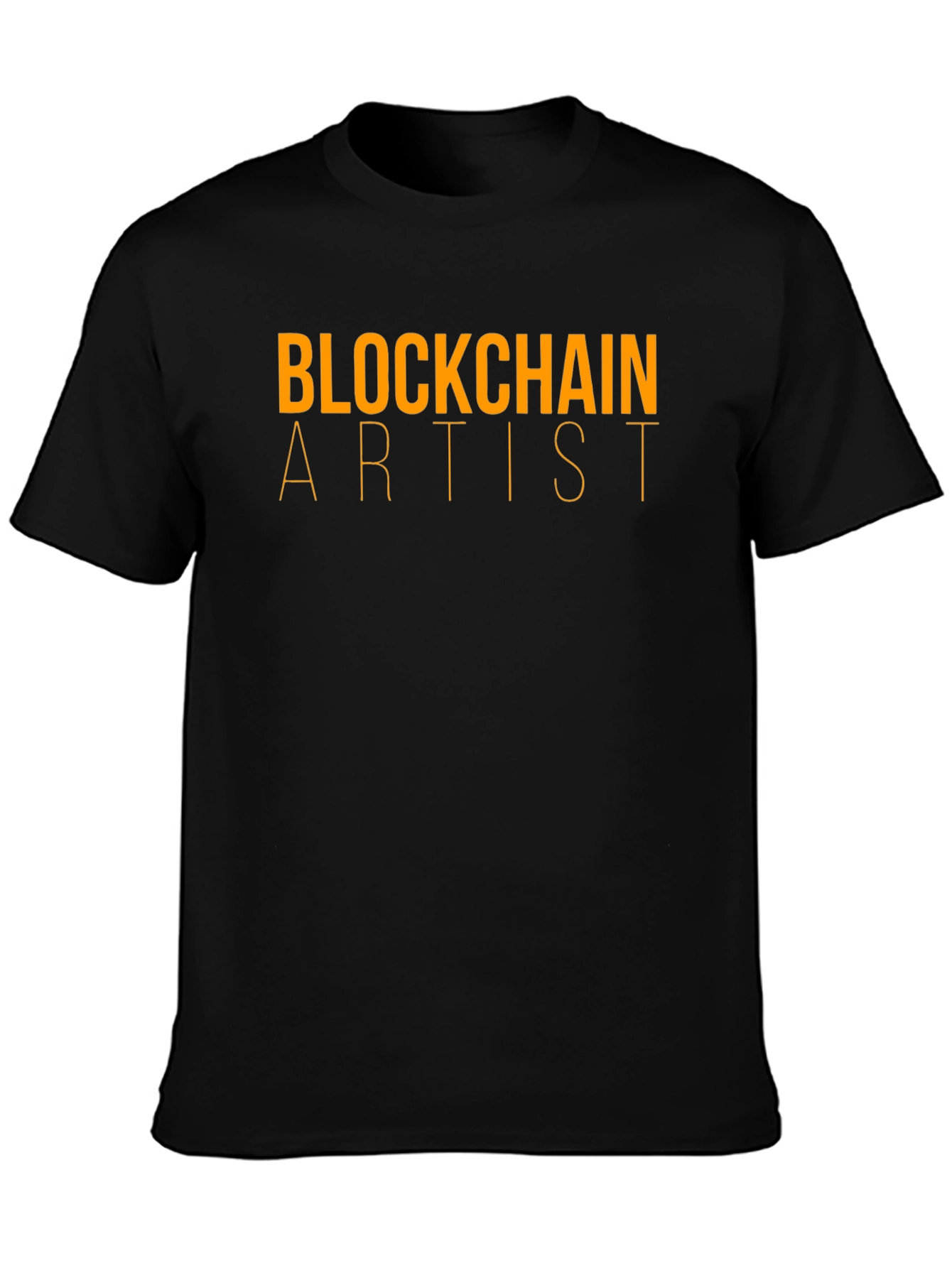 Blockchain Artist Graphic T-Shirt - Black