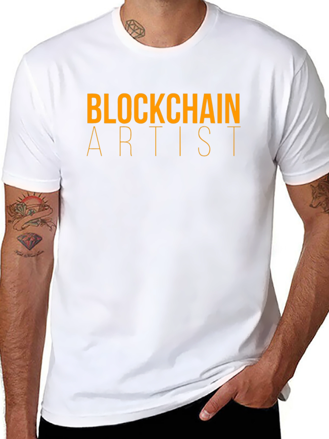 Blockchain Artist Graphic T-Shirt - Black