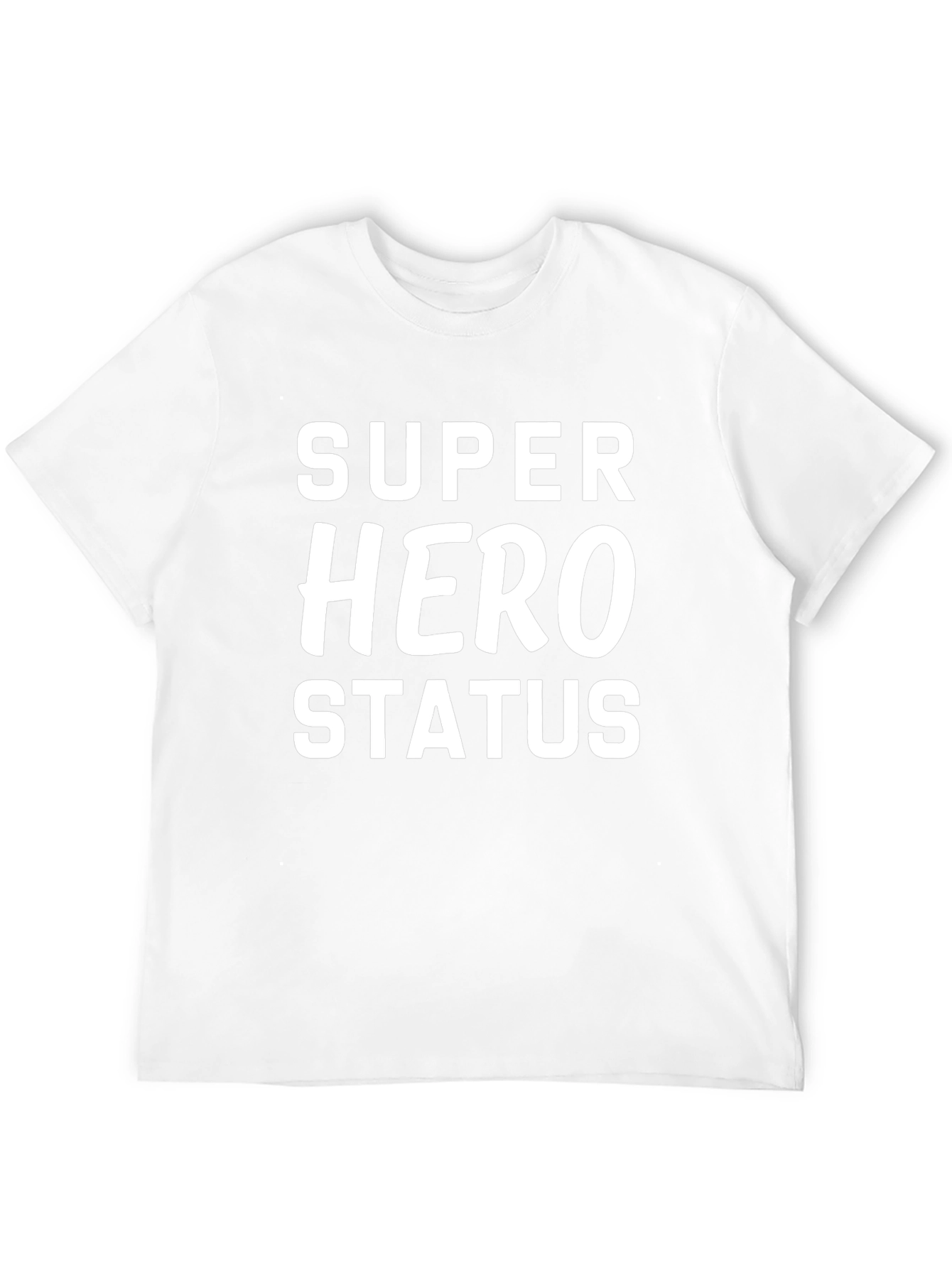 Super Hero Status Black Graphic Tee