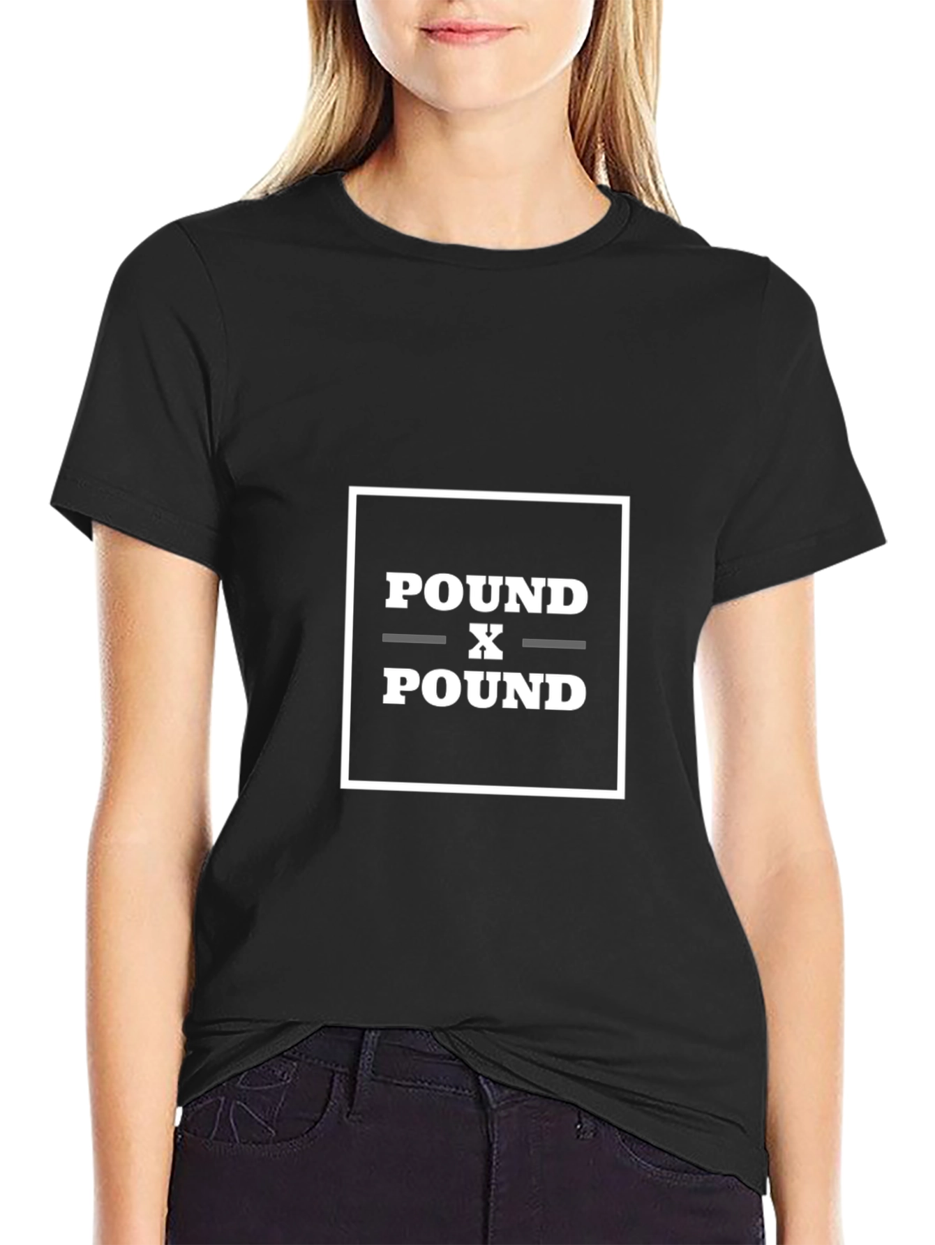 Pound X Pound Graphic Tee - Black Cotton T-Shirt