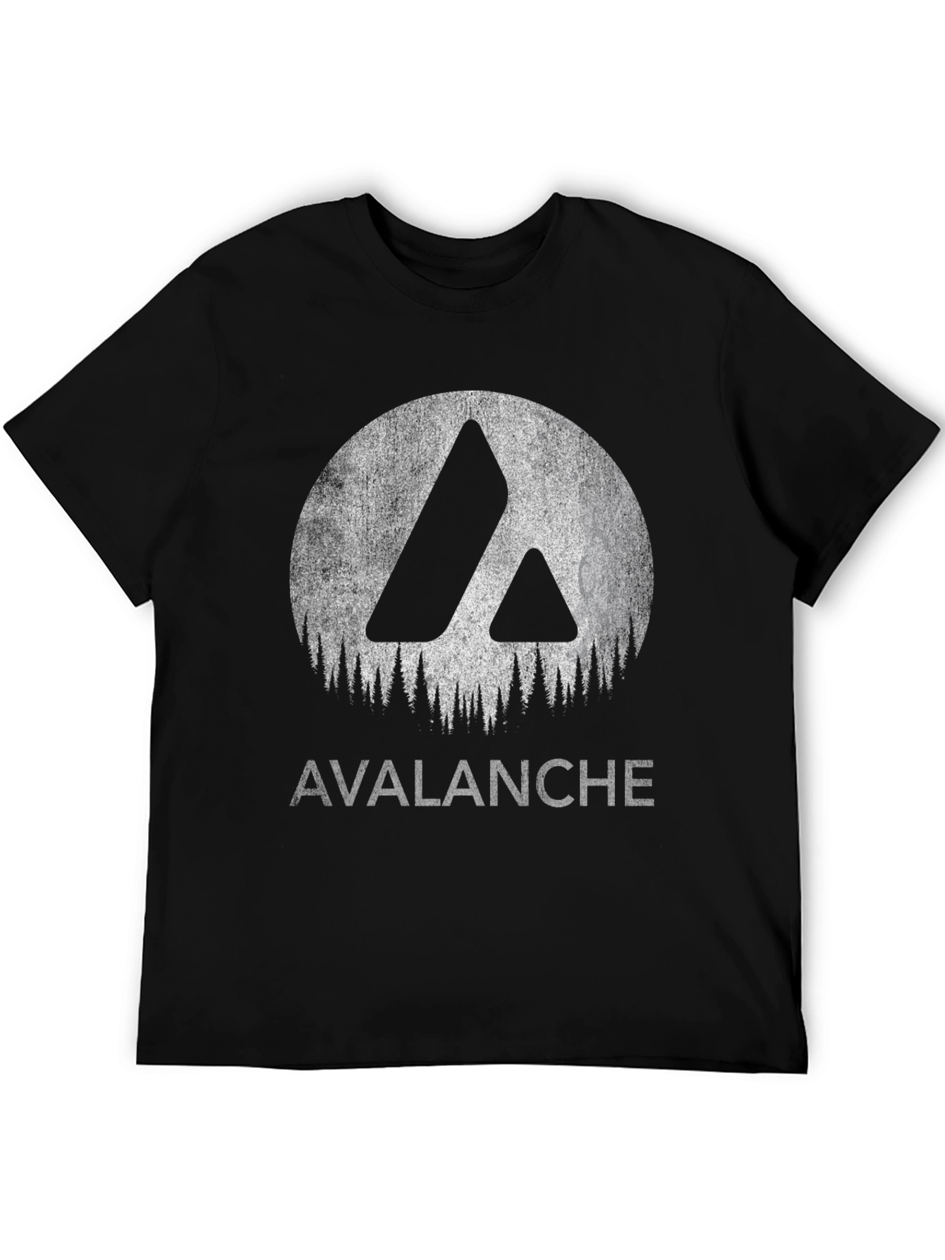 Avalanche Graphic Tee - Black Cotton T-Shirt