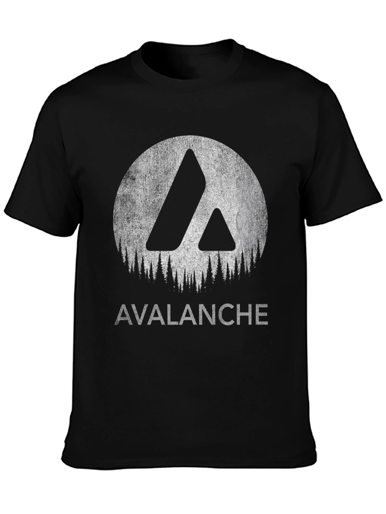 Avalanche Graphic Tee - Black Cotton T-Shirt