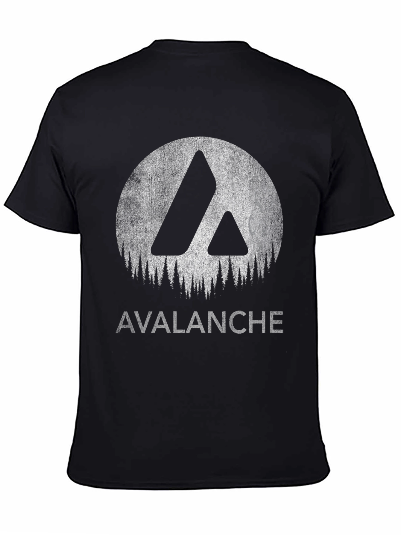 Avalanche Graphic Tee - Black Cotton T-Shirt