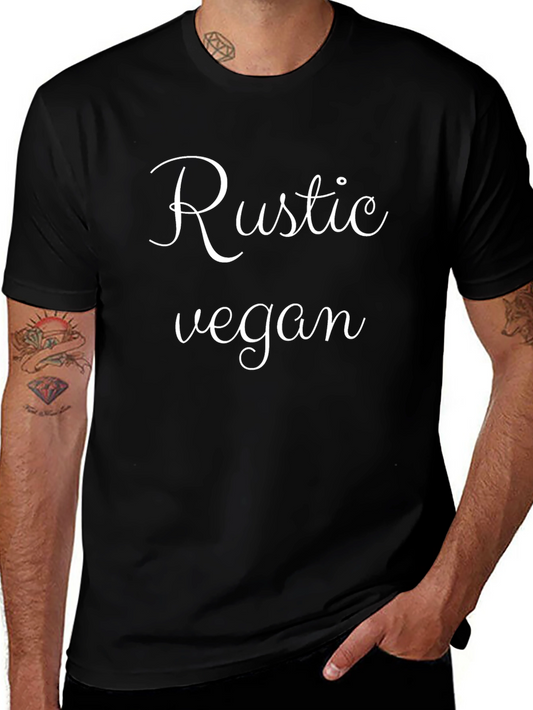 Rustic Vegan Graphic Tee - Stylish Unisex T-Shirt
