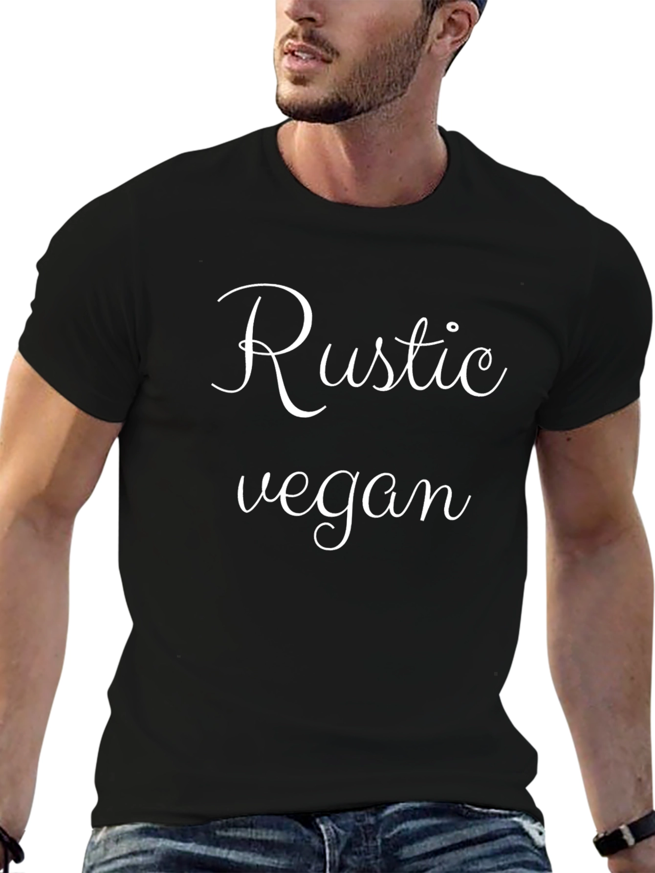 Rustic Vegan Graphic Tee - Stylish Unisex T-Shirt
