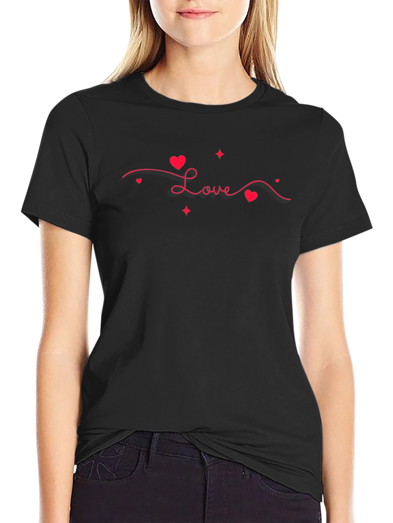 Love Heart Graphic T-Shirt - Stylish Casual Wear