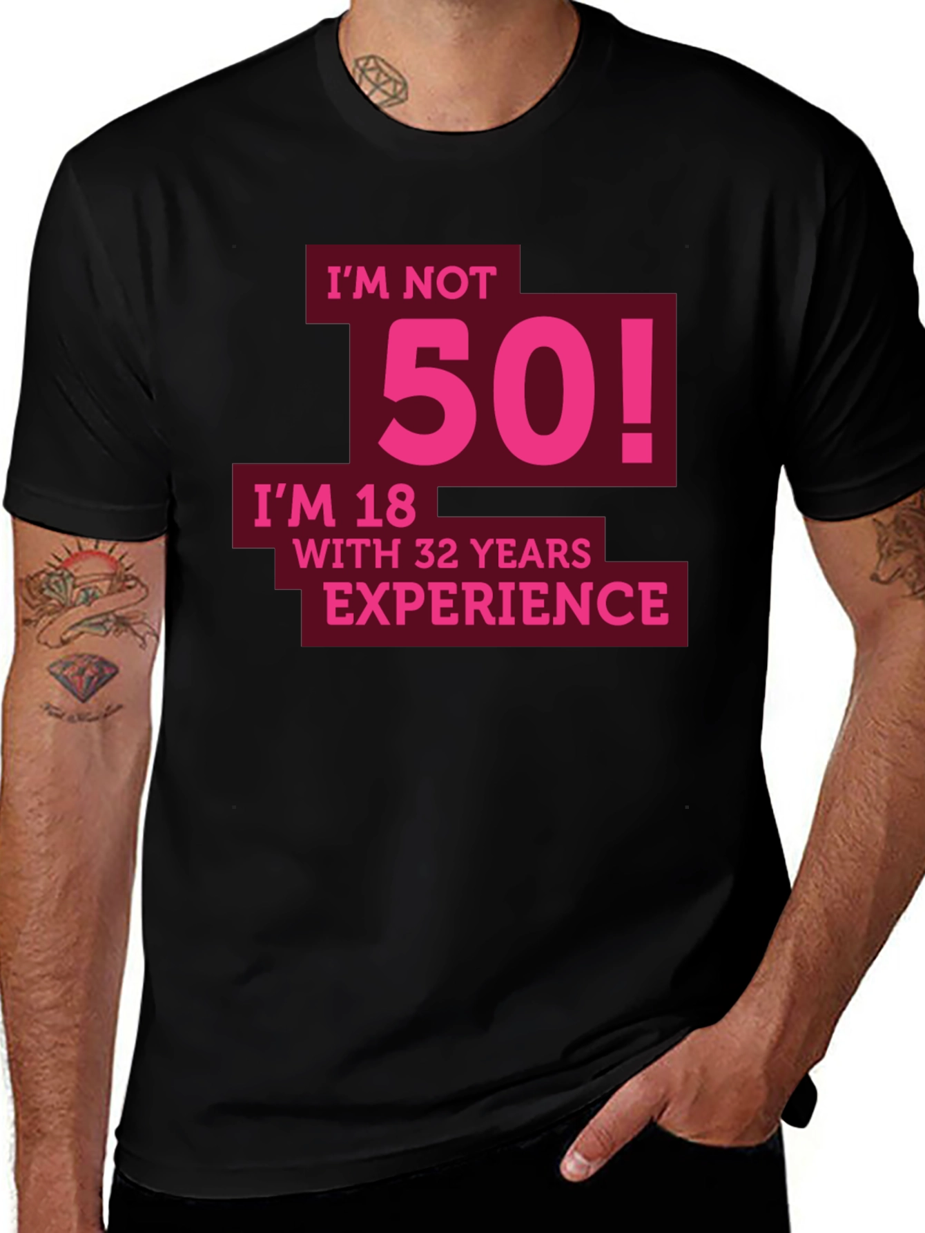 Funny 50th Birthday T-Shirt - Im Not 50
