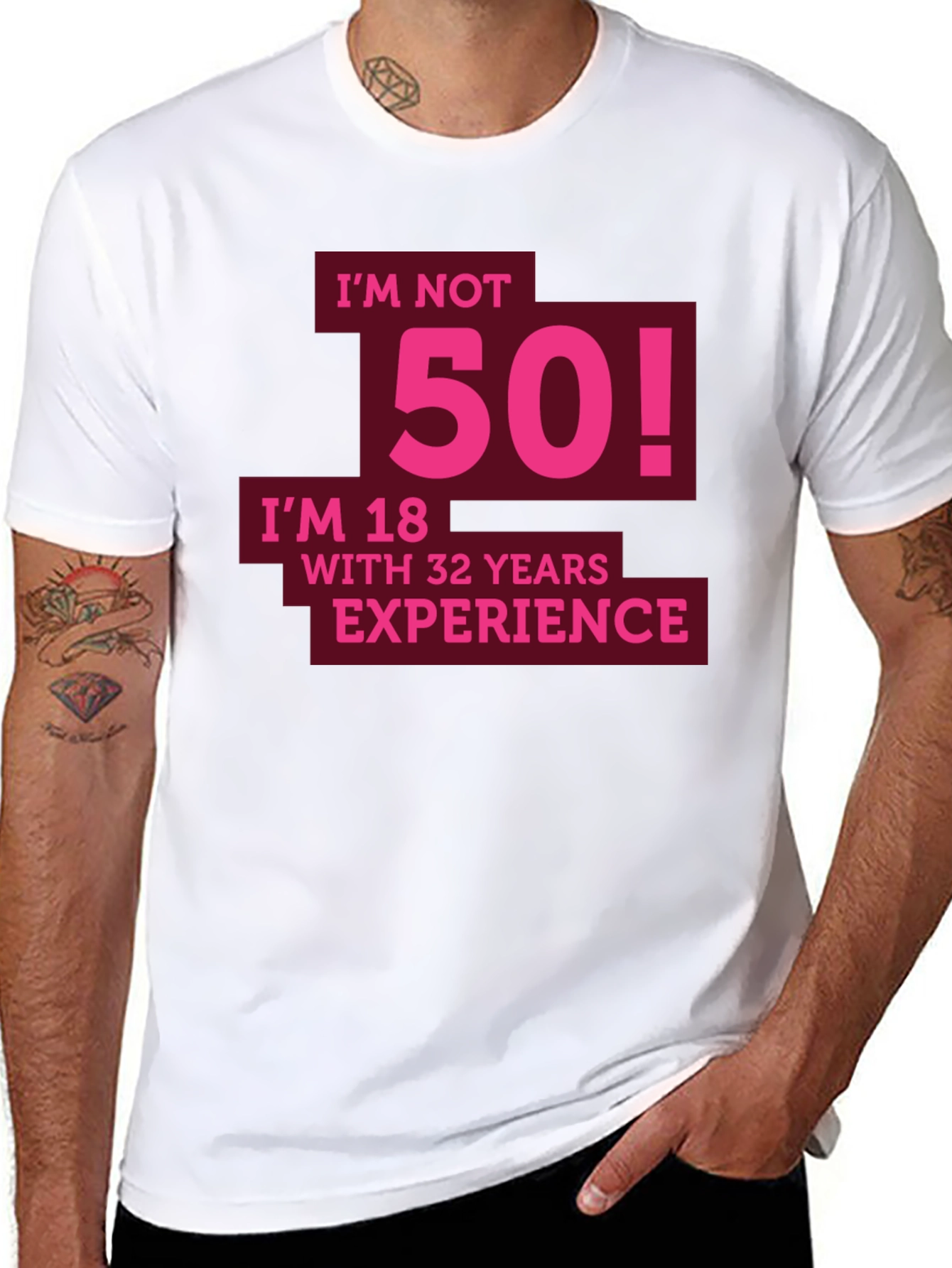 Funny 50th Birthday T-Shirt - Im Not 50