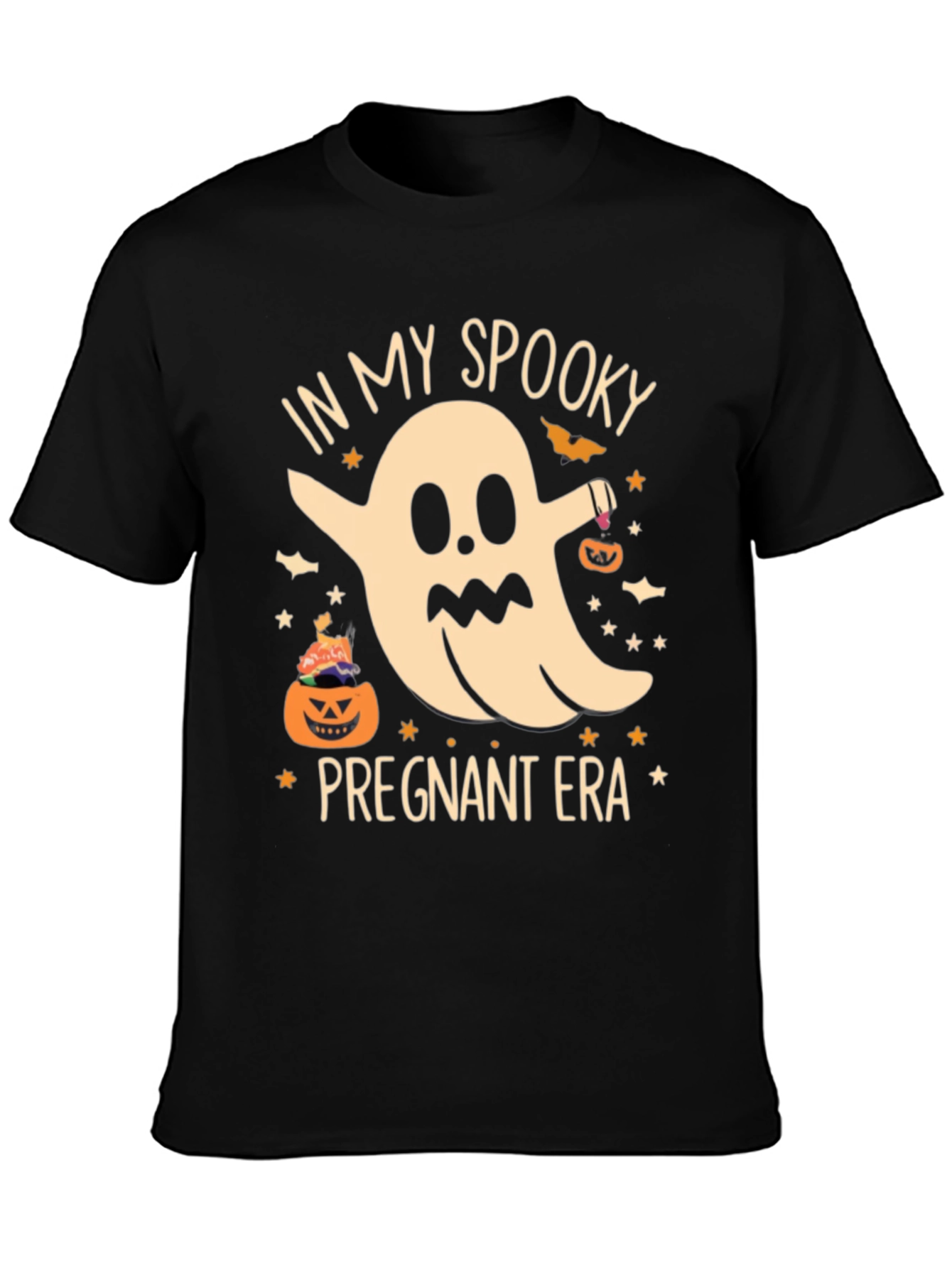 Spooky Pregnant Era Halloween T-Shirt