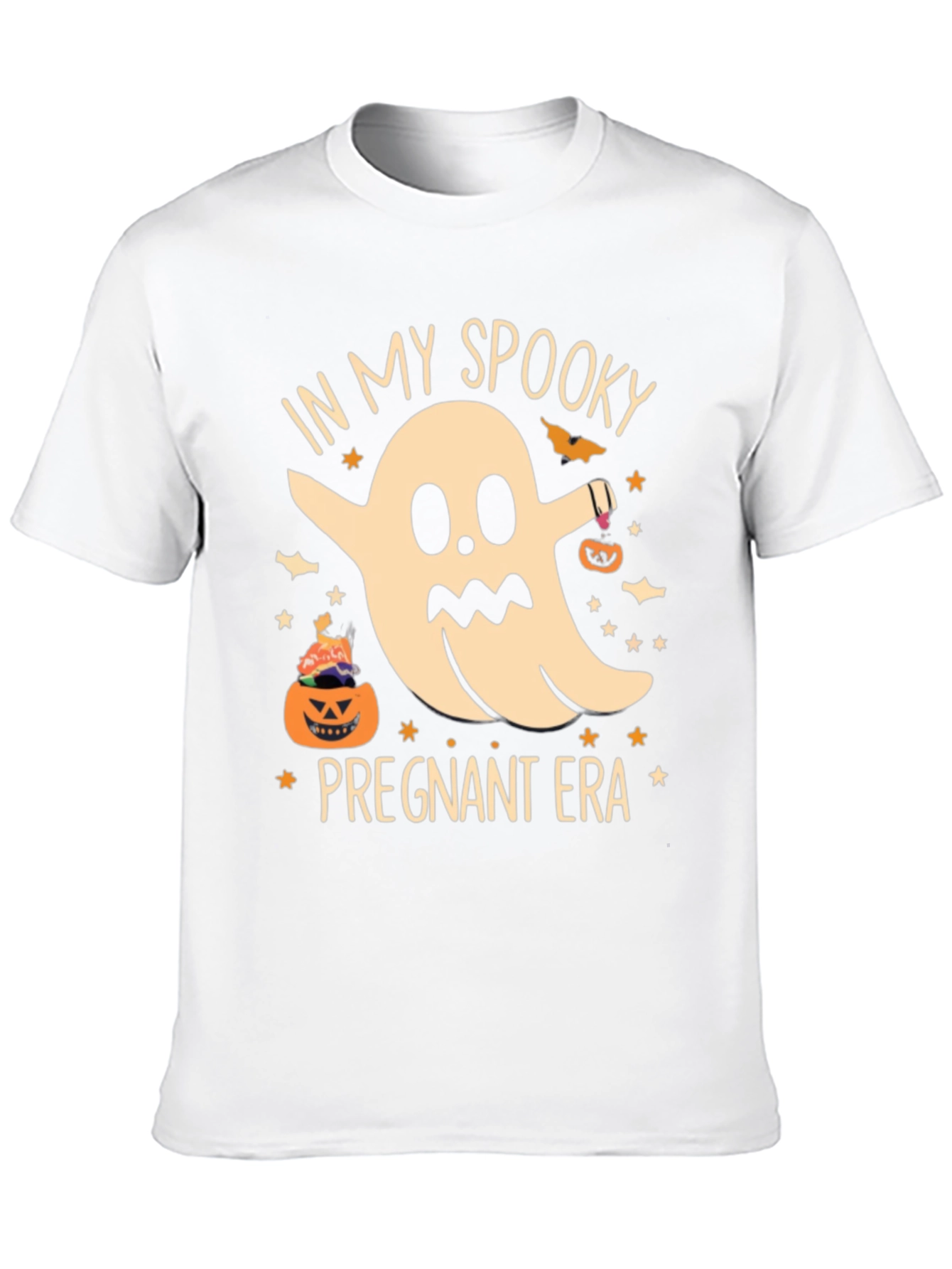 Spooky Pregnant Era Halloween T-Shirt