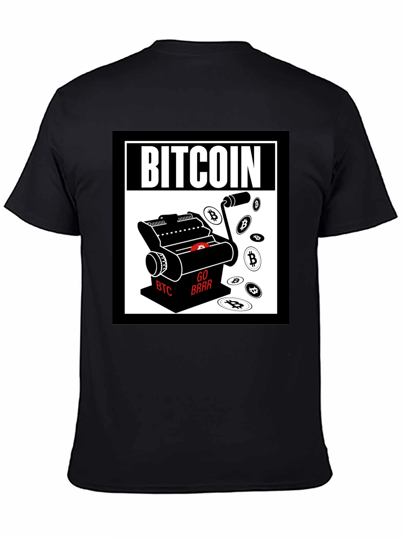 Bitcoin Printing T-Shirt - Crypto Currency Tee