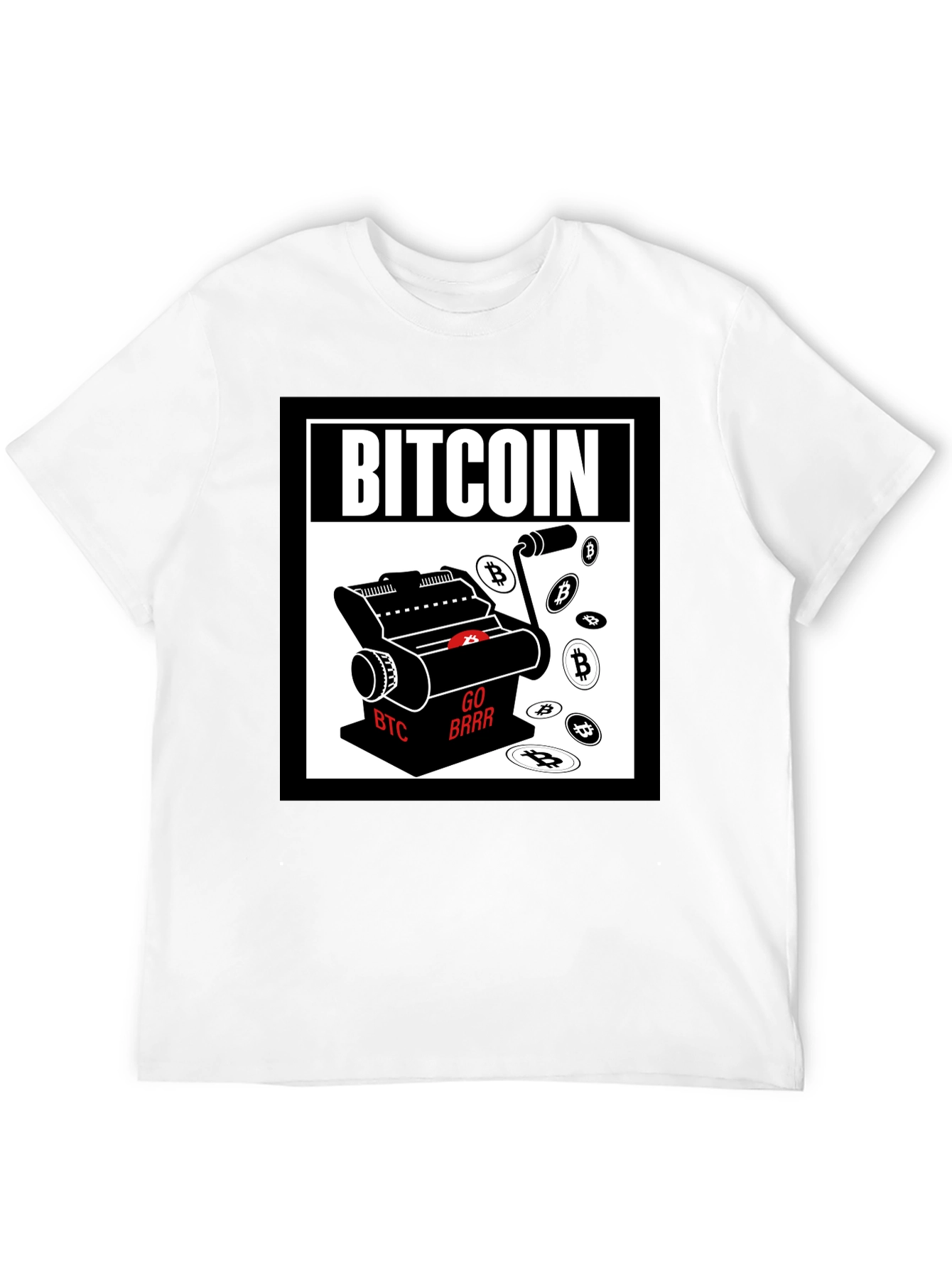 Bitcoin Printing T-Shirt - Crypto Currency Tee