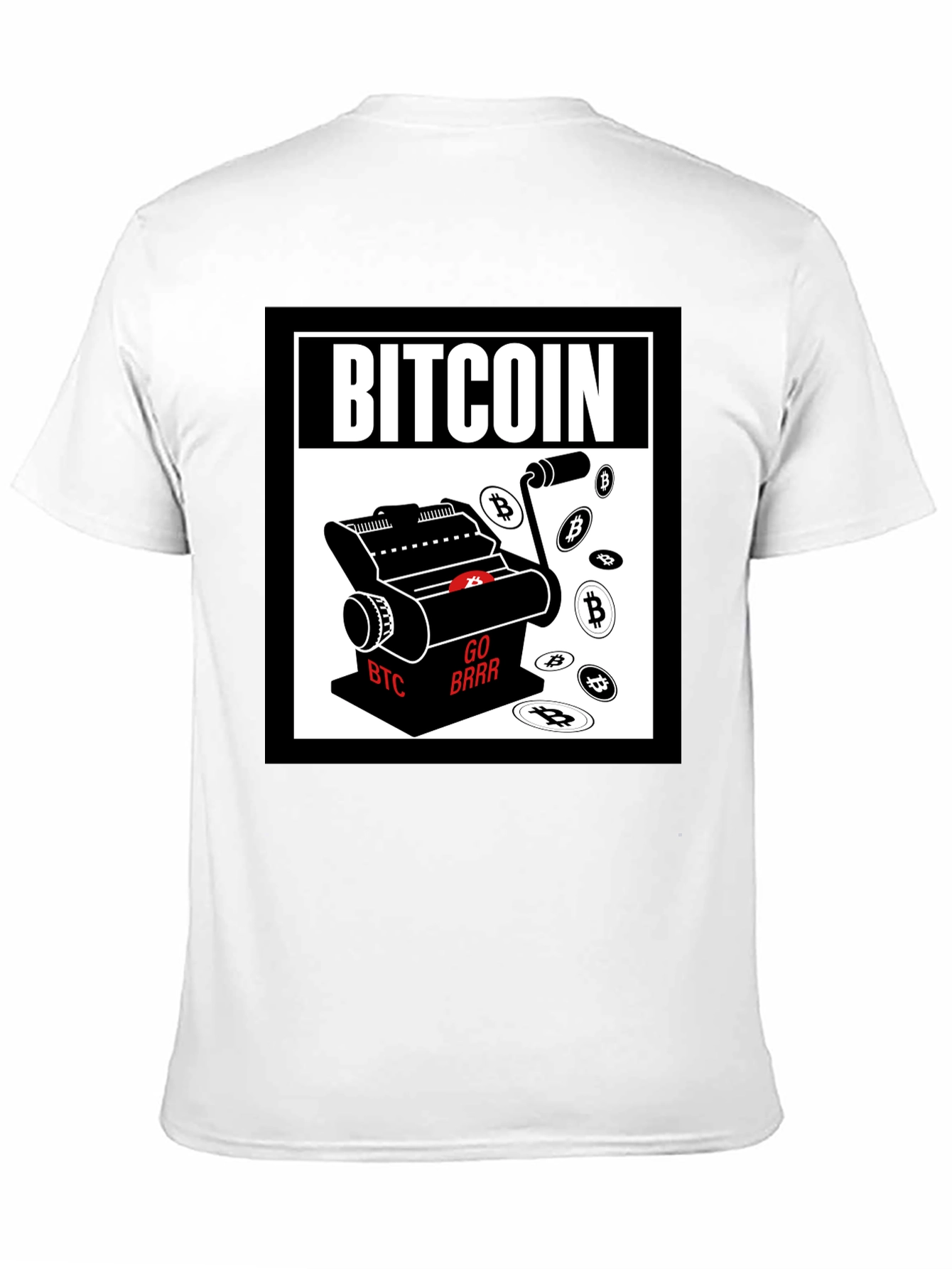 Bitcoin Printing T-Shirt - Crypto Currency Tee