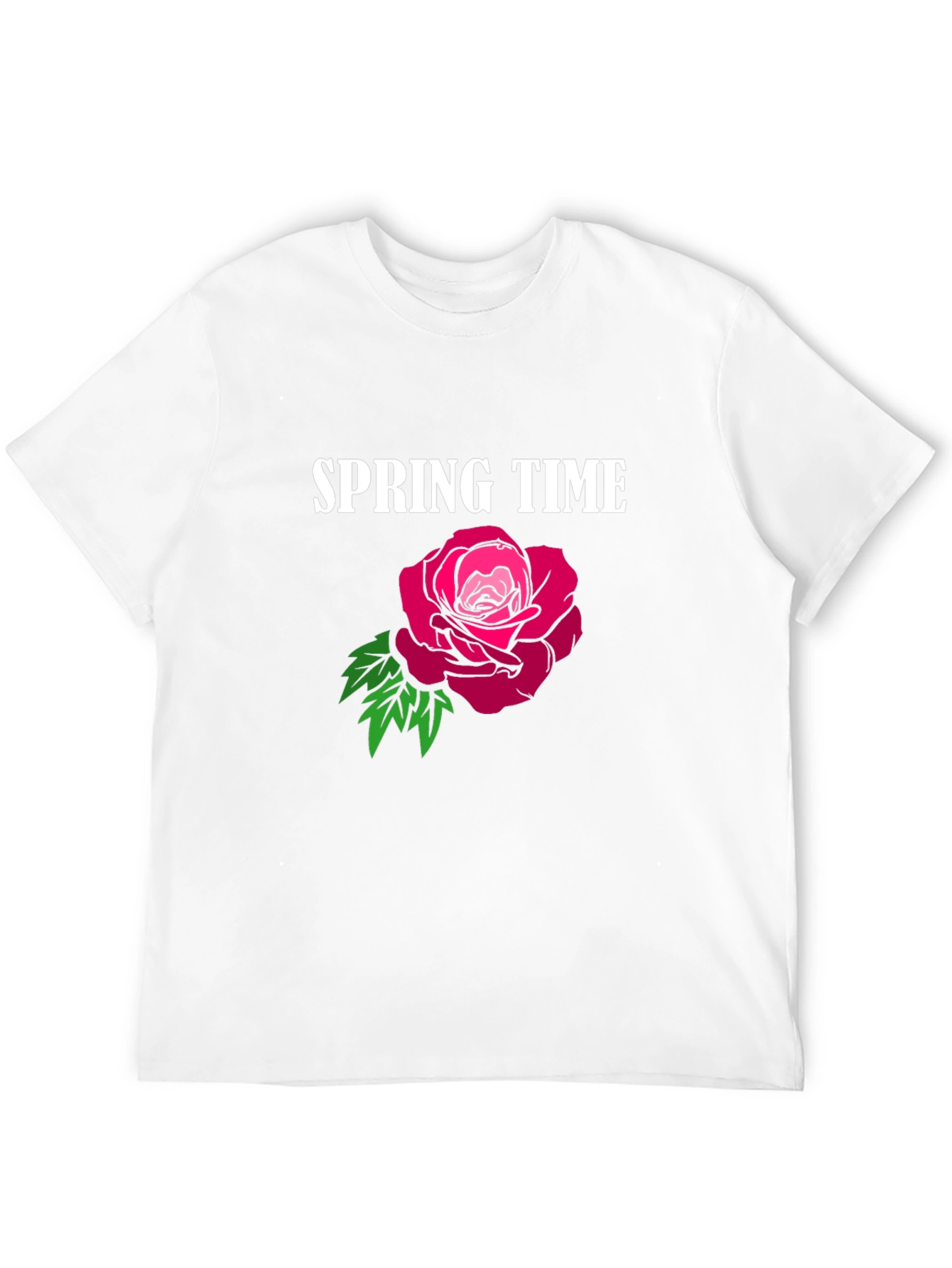 Spring Time Rose Graphic T-Shirt
