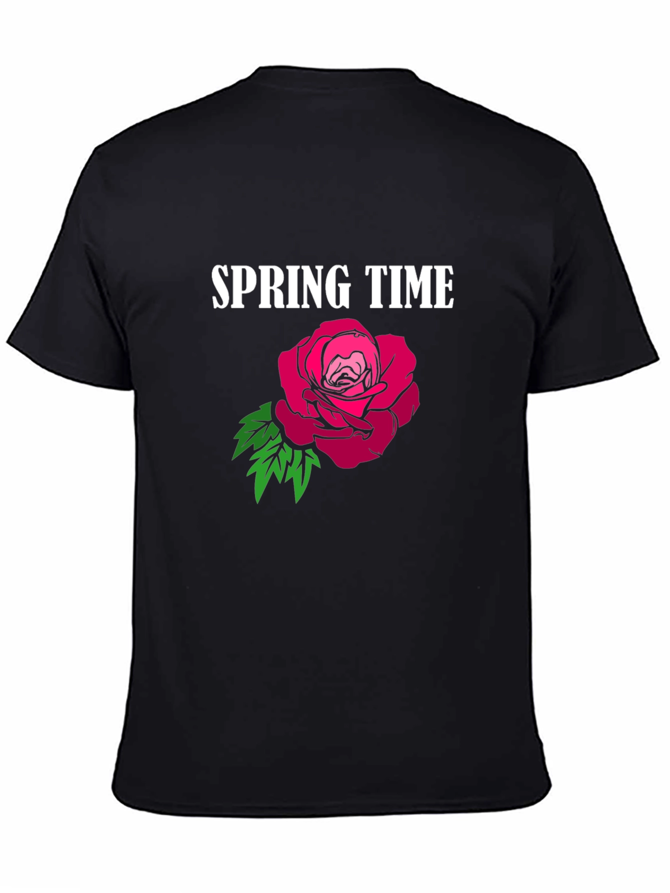 Spring Time Rose Graphic T-Shirt