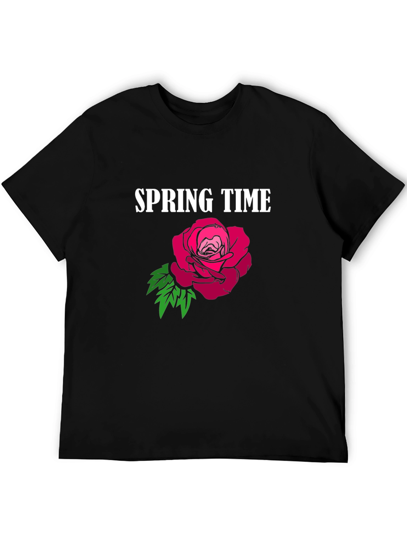 Spring Time Rose Graphic T-Shirt