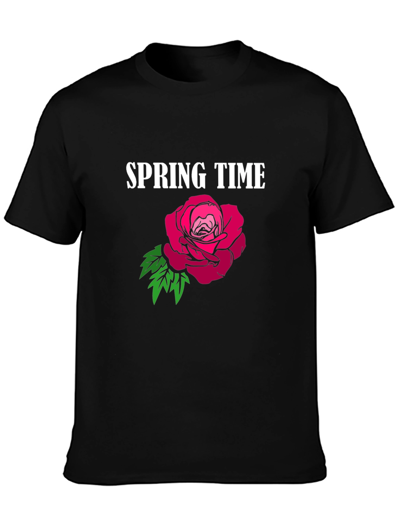 Spring Time Rose Graphic T-Shirt