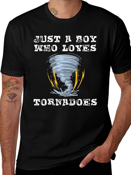 Just a Boy Who Loves Tornadoes T-Shirt