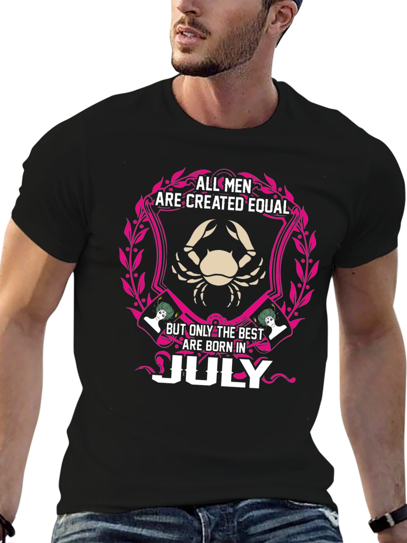 All Men Are Created Equal July Birthday T-Shirt