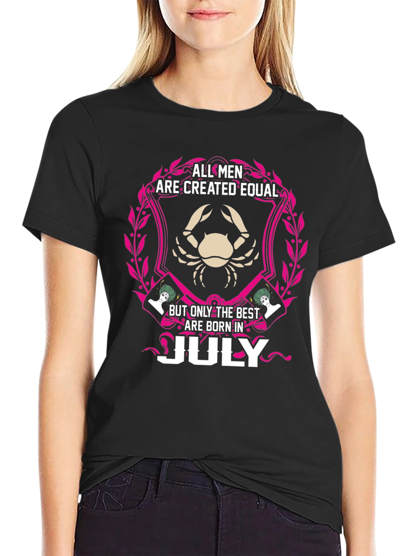 All Men Are Created Equal July Birthday T-Shirt