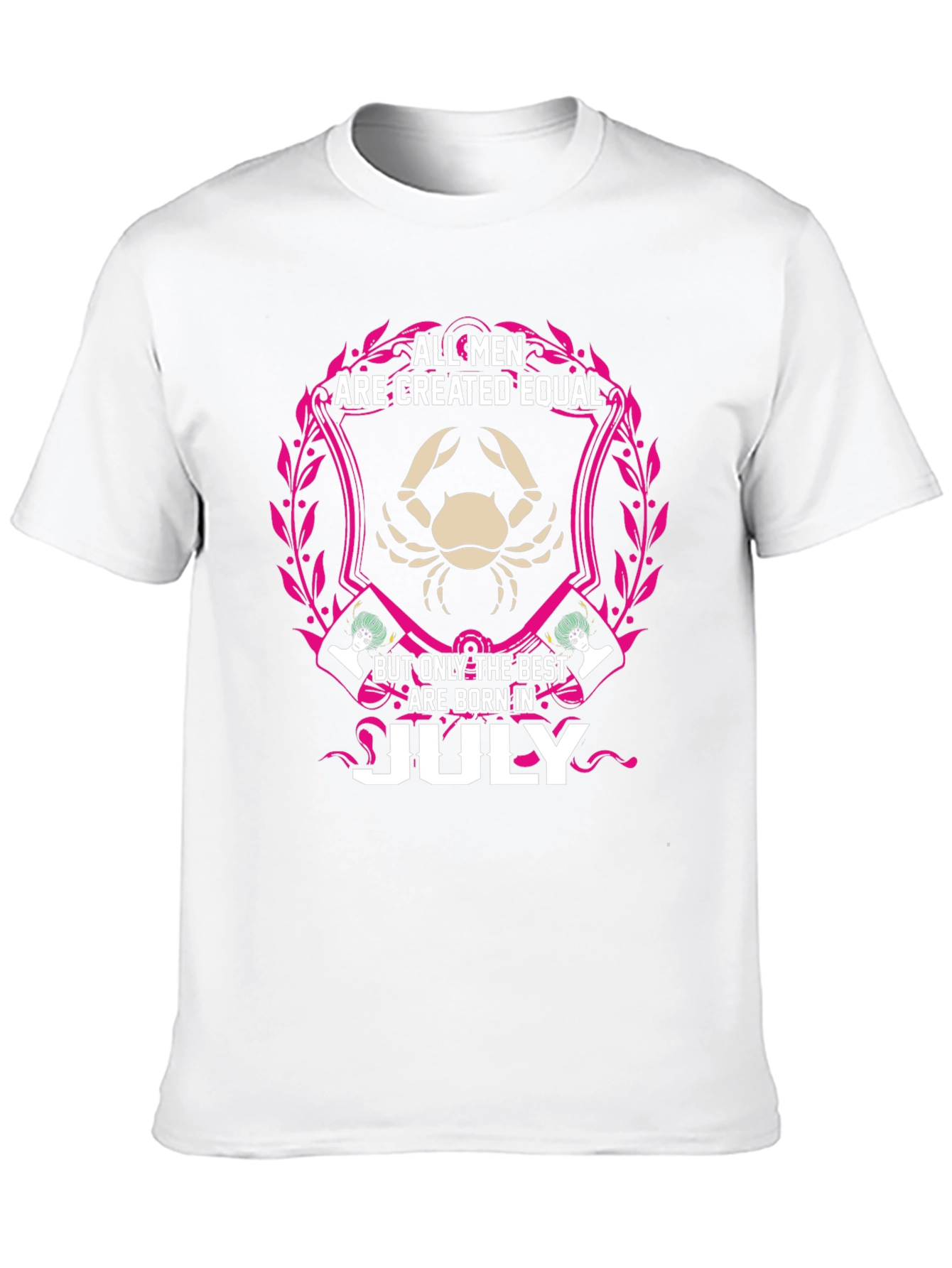 All Men Are Created Equal July Birthday T-Shirt