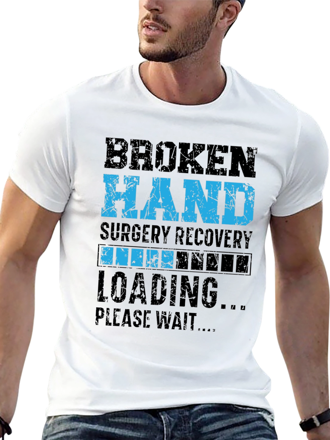 Broken Hand Surgery Recovery Loading T-Shirt