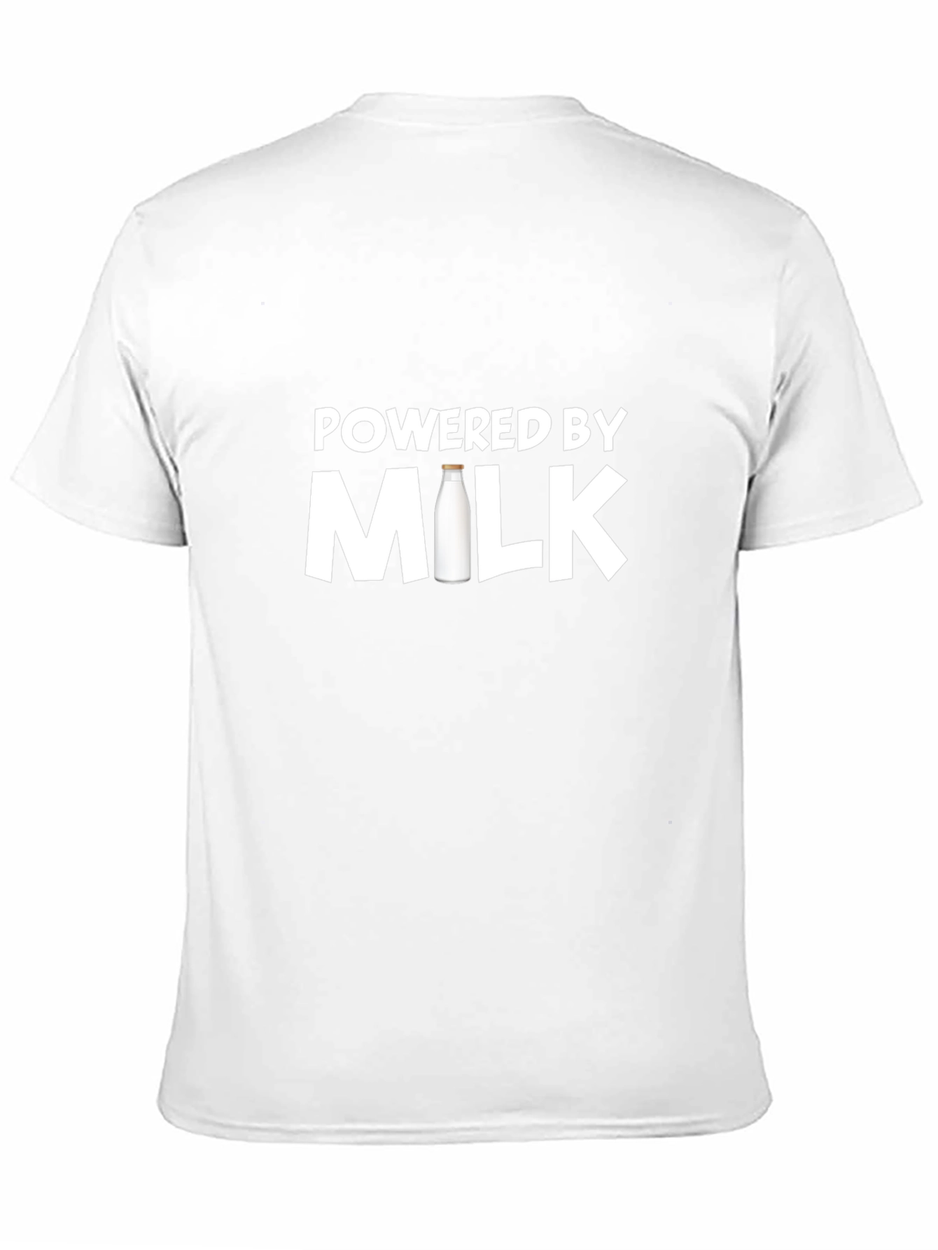 Powered By Milk T-Shirt - Premium Cotton