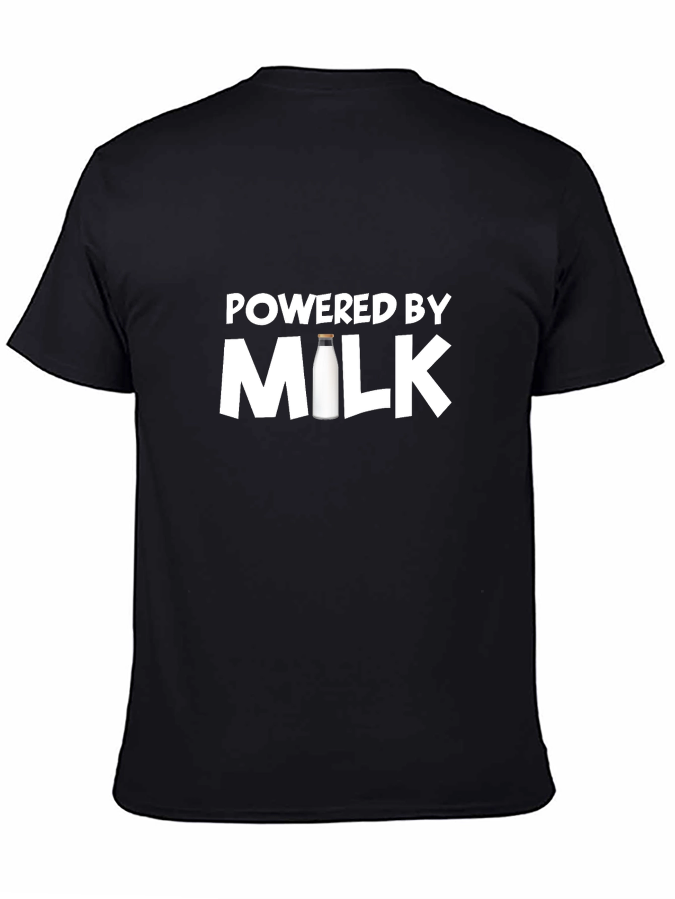 Powered By Milk T-Shirt - Premium Cotton