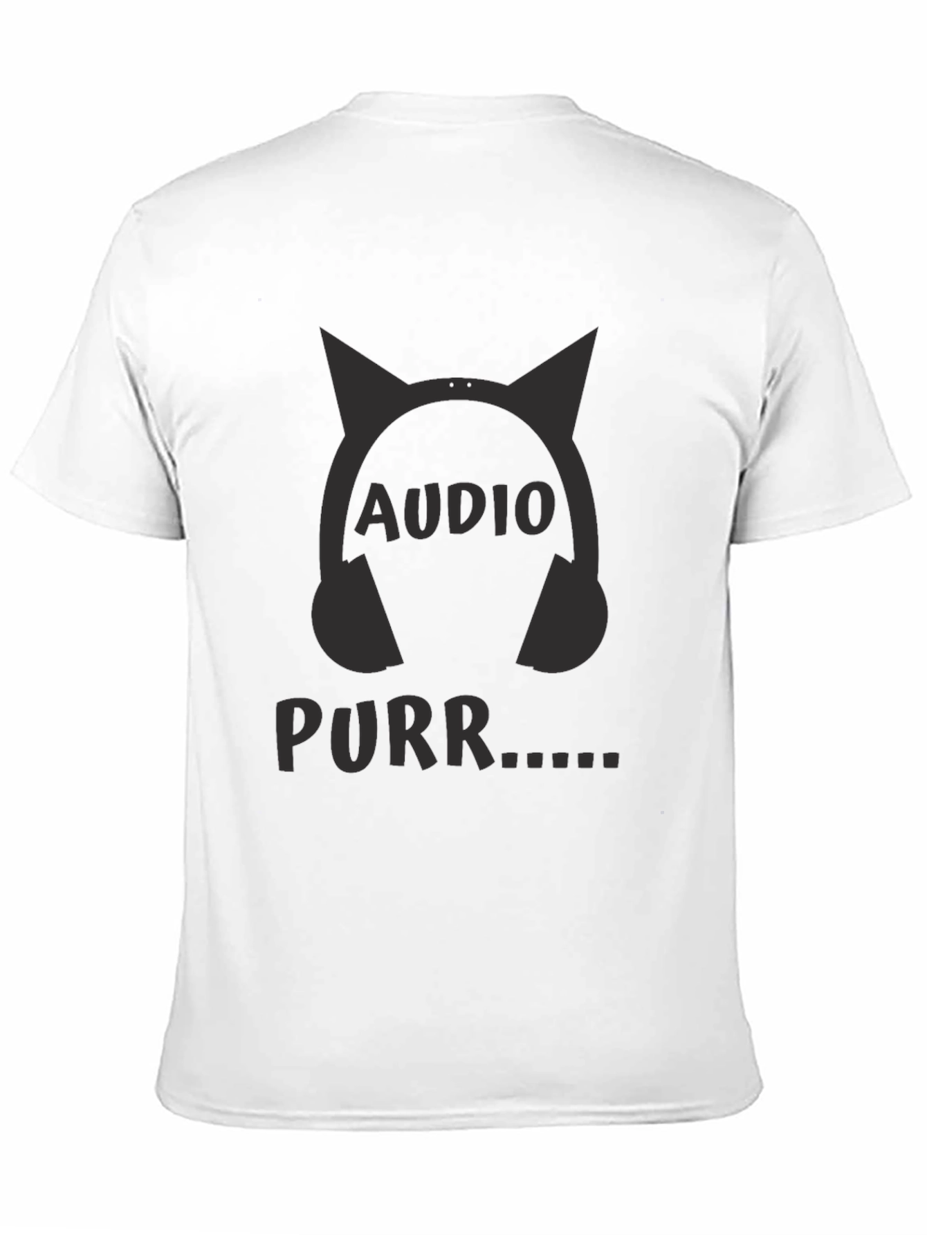 Audio Purr Cat Headphones T-Shirt