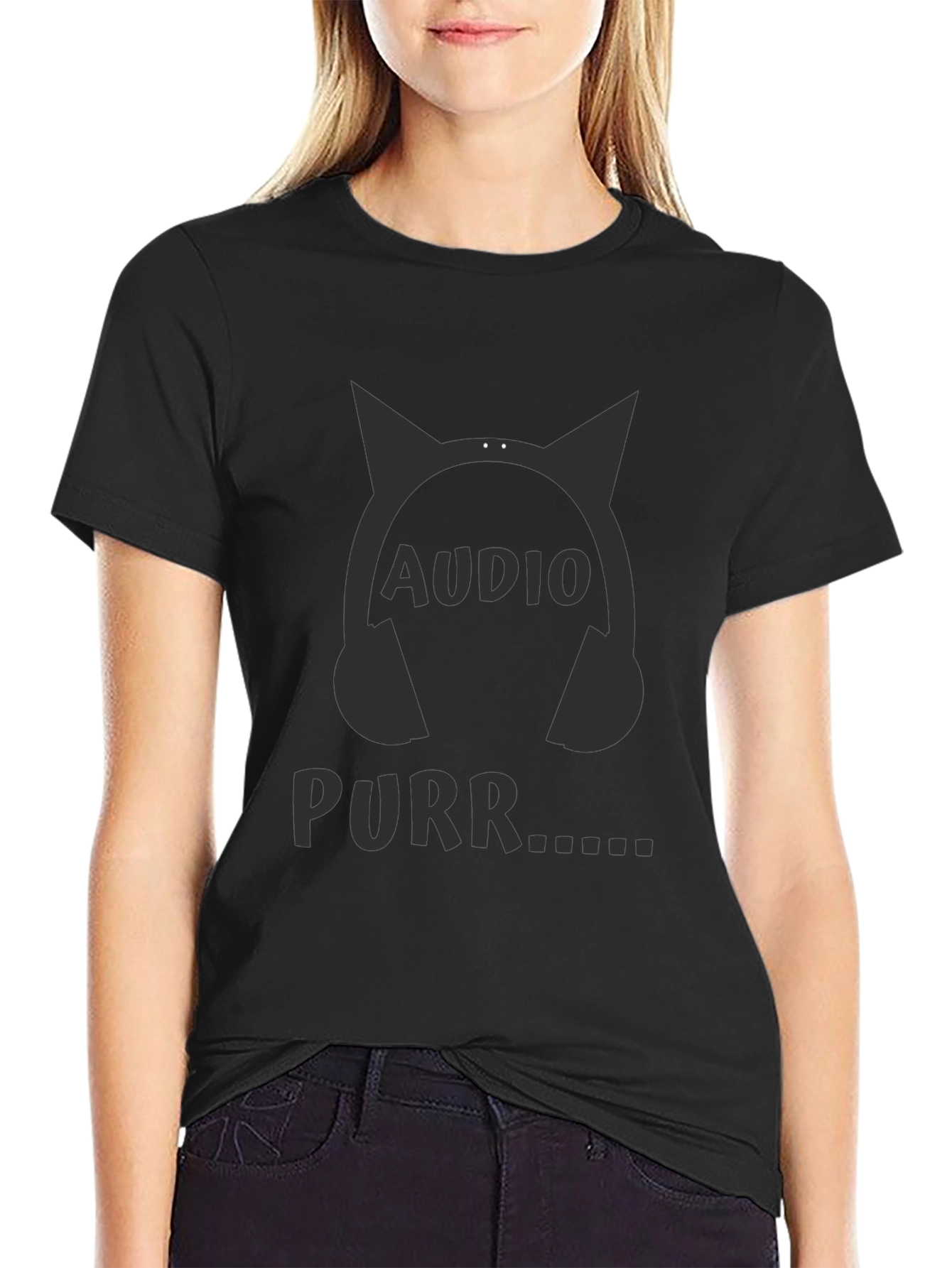 Audio Purr Cat Headphones T-Shirt