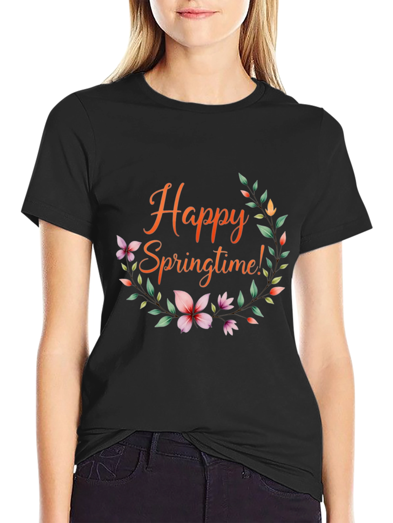 Happy Springtime Floral T-Shirt