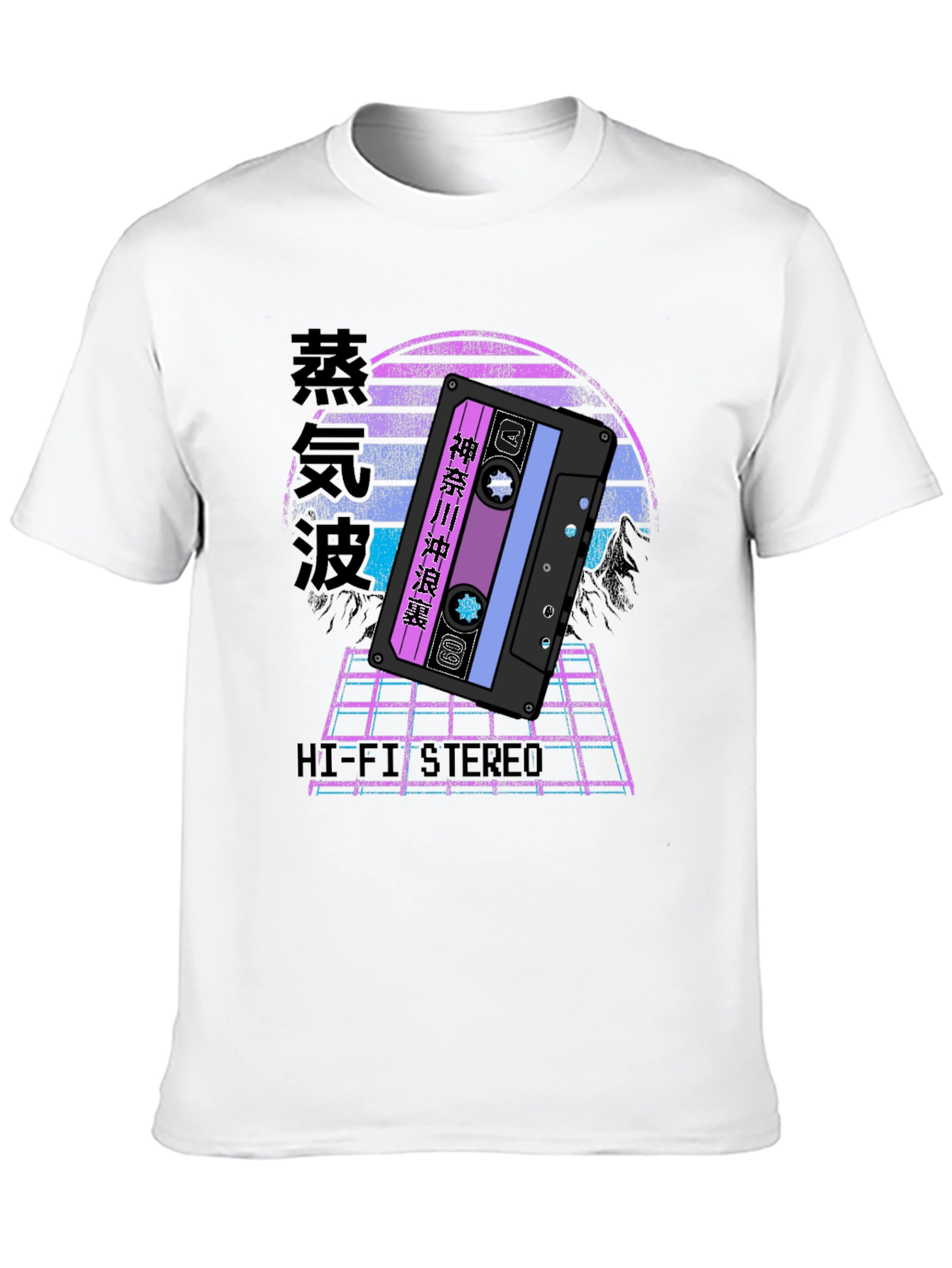 Vaporwave Cassette Tape Graphic T-Shirt