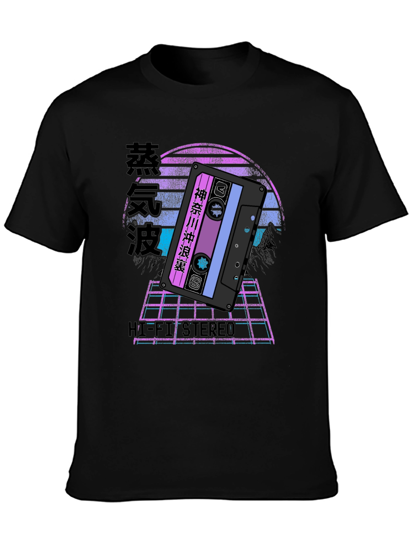 Vaporwave Cassette Tape Graphic T-Shirt