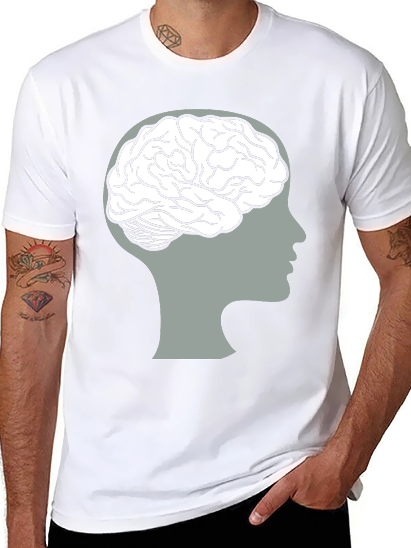 Brain Graphic Tee - Unisex Cerebral Style