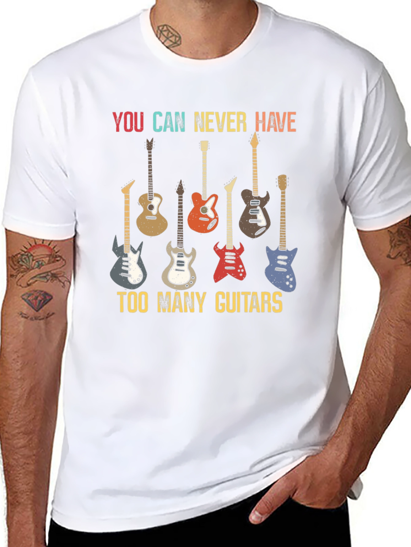 You Can Never Have Too Many Guitars Graphic Tee