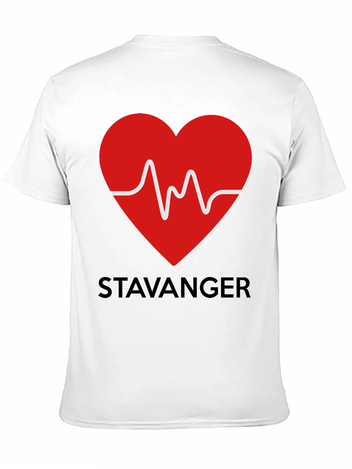 Stavanger Heartbeat Black T-Shirt