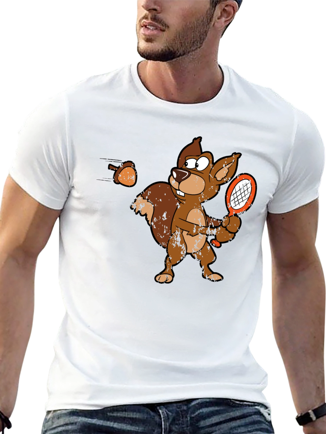 Squirrel Tennis T-Shirt - Ace Your Style!