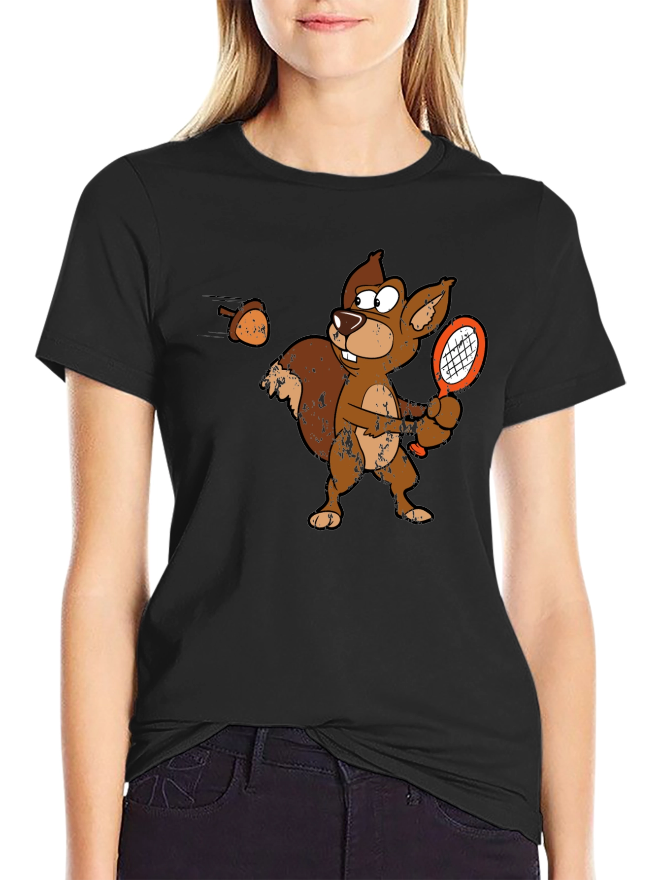 Squirrel Tennis T-Shirt - Ace Your Style!