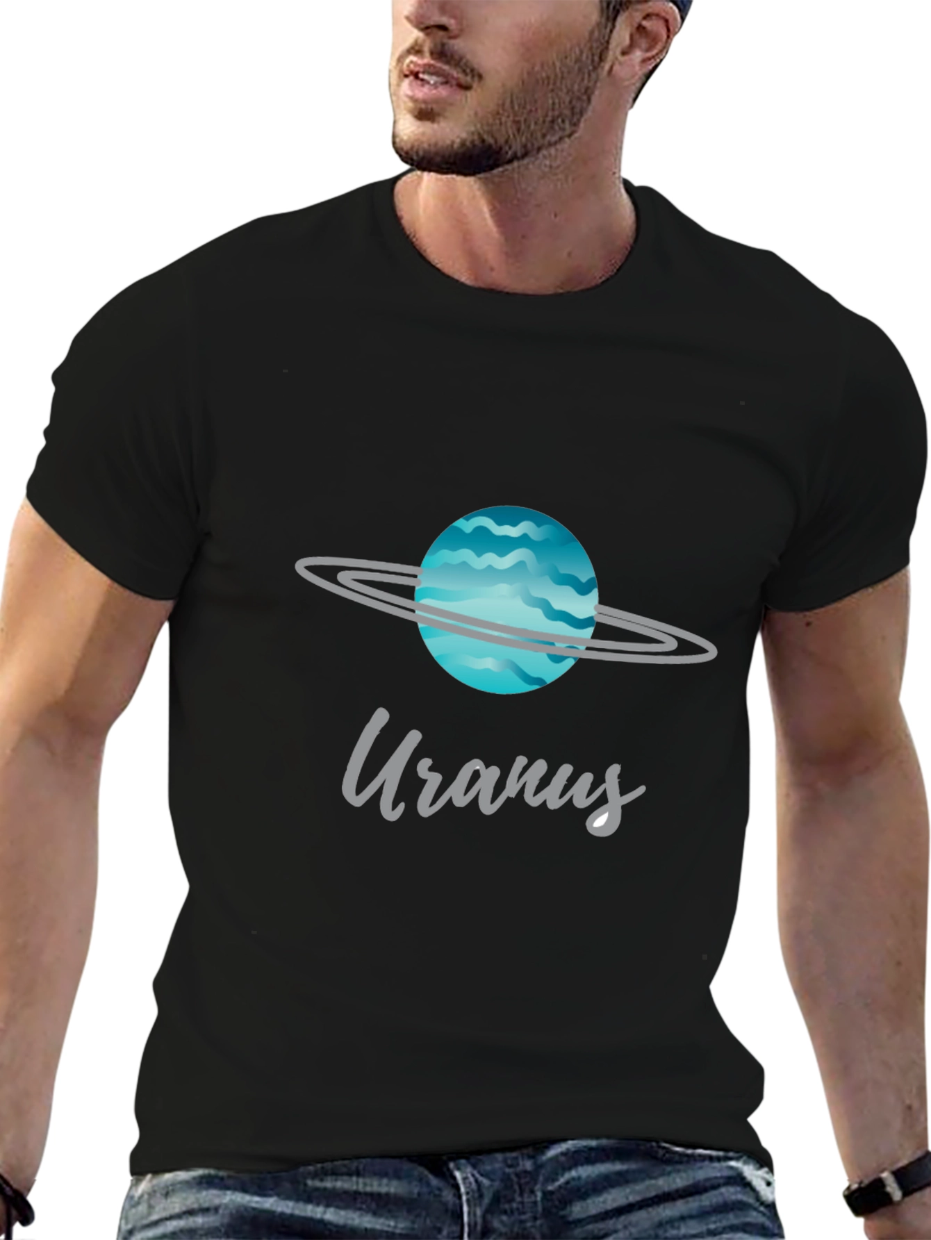 Uranus Planet Graphic Tee - Space Style!