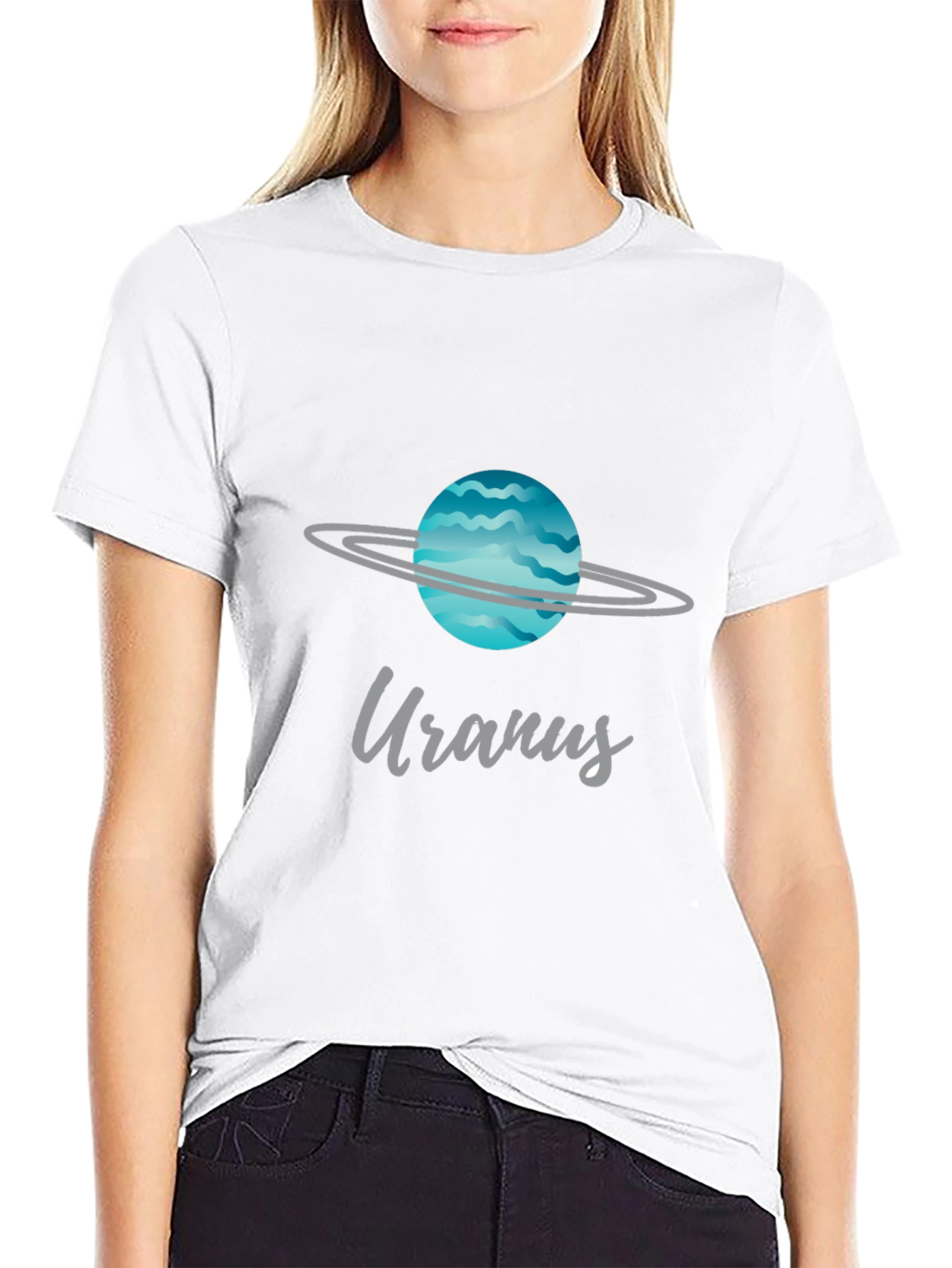 Uranus Planet Graphic Tee - Space Style!