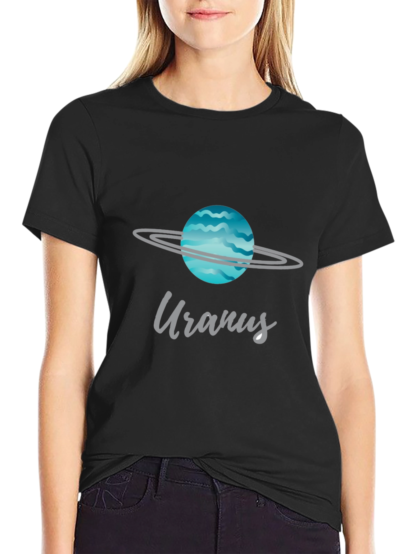 Uranus Planet Graphic Tee - Space Style!