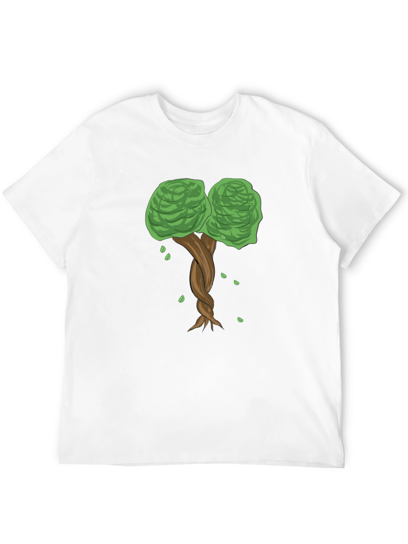 Twisted Tree Graphic Tee - Nature Inspired Black T-Shirt